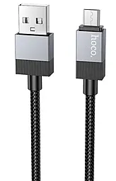 Кабель Hoco X110 USB-A - micro USB 12w 2.4a 1м cable Black - фото Кабель Hoco X110 USB-A - micro USB 12w 2.4a 1м cable Black