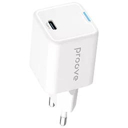 Сетевое зарядное устройство Proove Pocket 25w GaN PD USB-C fast charger white (WCPG25010202) - фото Сетевое зарядное устройство Proove Pocket 25w GaN PD USB-C fast charger white (WCPG25010202)