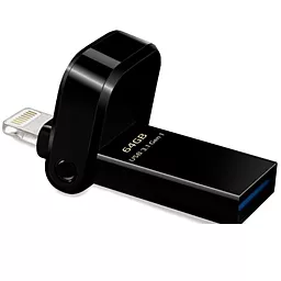 Флешка ADATA USB 3.1 128GB AI920 Jet Lightning (AAI920128GCBK) Black - фото Флешка ADATA USB 3.1 128GB AI920 Jet Lightning (AAI920128GCBK) Black