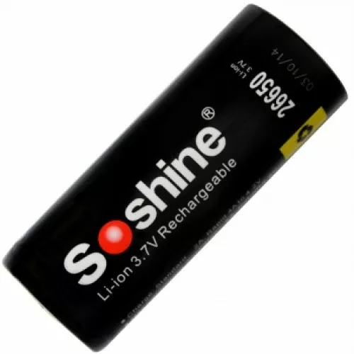 Аккумулятор Soshine Li-ion 26650 3.7V (4200мАч) (3454363) - фото 2