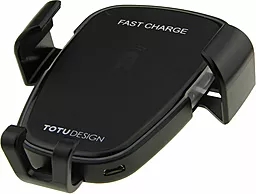 Держатель с беспроводной зарядкой Totu Wireless Charger Car Mount Black - миниатюра 2 Держатель с беспроводной зарядкой Totu Wireless Charger Car Mount Black - миниатюра 2