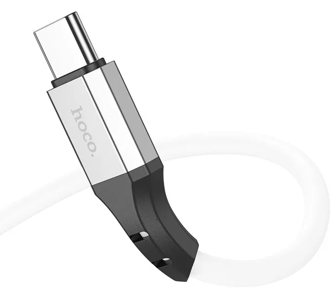 Кабель Hoco X86 Spear USB Type-C - Type-C 60w 3a 1м PD cable White - фото 3