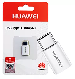 Адаптер-переходник Huawei Micro USB to Type-C Adapter White - миниатюра 3