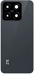 Задняя крышка корпуса ZTE Blade A55 со стеклом камеры, Original Starry Black - фото Задняя крышка корпуса ZTE Blade A55 со стеклом камеры, Original Starry Black