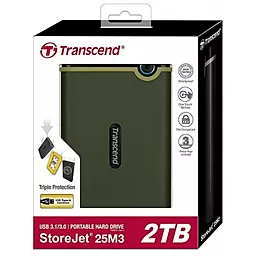 Внешний жесткий диск Transcend StoreJet 25M3 2.5" 2TB (TS2TSJ25M3G) - миниатюра 5