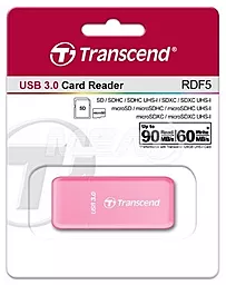 Кардрідер Transcend F5R USB3.0 (TS-RDF5R) Pink - мініатюра 3