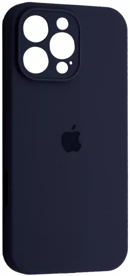 Чехол Silicone Case Full Camera для Apple iPhone 16 Pro Midnight Blue - фото 1
