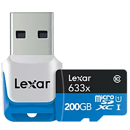 Карта памяти Lexar microSDXC 200GB 633x Class 10 UHS-I U1 (LSDMI200BBEU633R)