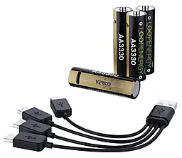 Аккумулятор Verico AA Loop Energy PRO 2220mAh/3330mWh Li-ion 4шт.