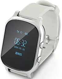 Смарт-часы SmartWatch Kids t58 GPS Tracking Silver - фото Смарт-часы SmartWatch Kids t58 GPS Tracking Silver