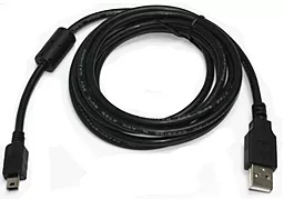 USB Кабель Cablexpert Mini USB 1.8m с фильтром Black (CCF-USB2-AM4P-6)