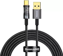 Кабель Baseus Explorer Series Auto Power-Off USB-A - Type-C 100w 5a 2м cable Black (CATS000301) - фото Кабель Baseus Explorer Series Auto Power-Off USB-A - Type-C 100w 5a 2м cable Black (CATS000301)
