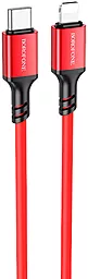 Кабель Borofone BX83 Famous USB Type-C - Lightning 20w 3a 1м PD сable Red - миниатюра 2 Кабель Borofone BX83 Famous USB Type-C - Lightning 20w 3a 1м PD сable Red - миниатюра 2