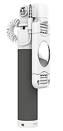Монопод для селфі Rock Mini selfie stick with wire control & mirror Black
