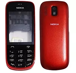 Корпус для Nokia 202 Asha Red