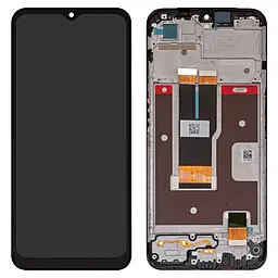 Дисплей Realme C31 (черный шлейф) с тачскрином и рамкой, Black - фото Дисплей Realme C31 (черный шлейф) с тачскрином и рамкой, Black