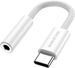 Аудио-переходник Borofone BV15 M-F USB Type-C -> 3.5mm Silver