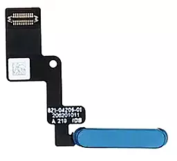 Шлейф Apple iPad Air 5 2022, с кнопкой включения, с сканером отпечатка пальца Original Blue - фото Шлейф Apple iPad Air 5 2022, с кнопкой включения, с сканером отпечатка пальца Original Blue