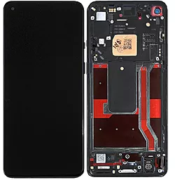 Дисплей OnePlus 9R (LE2100, LE2101) з тачскріном і рамкою, (OLED), Black