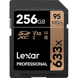 Карта памяти Lexar SDXC 256GB Professional 633x Class 10 UHS-I U3 V30 (LSD256CB633)