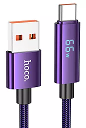 Кабель USB Hoco U125 Benefit 66w 5a 1.2m USB Type-C cable purple