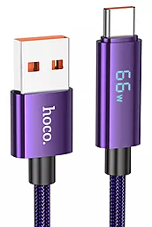 Кабель Hoco U125 Benefit USB-A - Type-C 66w 5a 1.2м Huawei SCP cable Purple