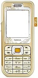Корпус для Nokia 7360 з клавіатурою Gold