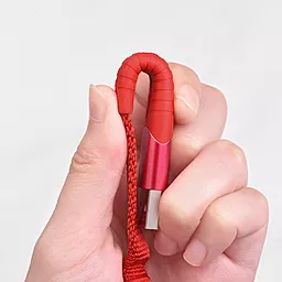 Кабель Hoco U78 Cotton Treasure Elastic USB-A - Lightning 12w 2.4a 1.2м cable Red - миниатюра 5 Кабель Hoco U78 Cotton Treasure Elastic USB-A - Lightning 12w 2.4a 1.2м cable Red - миниатюра 5