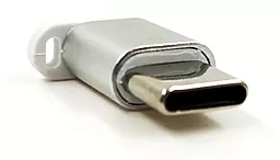 Адаптер-перехідник Inkax PA-02 M-F USB Type-C -> micro USB Silver
