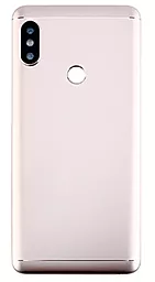 Задняя крышка корпуса Xiaomi Redmi Note 5 / Redmi Note 5 Pro со стеклом камеры Rose Gold
