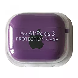 Силиконовый чехол NICHOSI для AirPods 3 microfiber with logo Purple