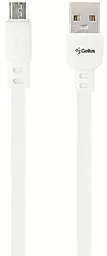 Кабель Gelius Pro Armor USB-A - micro USB 12w 2.4a 1м cable White - фото Кабель Gelius Pro Armor USB-A - micro USB 12w 2.4a 1м cable White