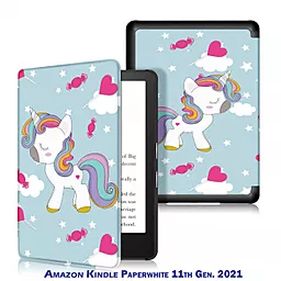 Чехол для планшета BeCover Smart Case для Amazon Kindle Paperwhite 11th Gen. 2021 Unicorn (707217) - фото Чехол для планшета BeCover Smart Case для Amazon Kindle Paperwhite 11th Gen. 2021 Unicorn (707217)