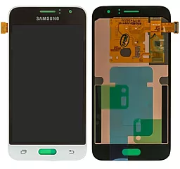 Дисплей Samsung Galaxy J1 J120 2016 с тачскрином, оригинал, White