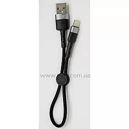 Кабель XO NB117 USB-A - Lightning 10.5w 0.25м cable Black - фото Кабель XO NB117 USB-A - Lightning 10.5w 0.25м cable Black