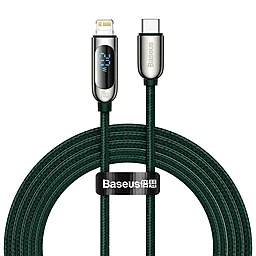Кабель USB PD Baseus Display 20W 2M USB Type-C - Lightning Cable Green (CATLSK-A06)