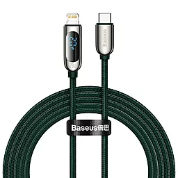 Кабель Baseus Display USB Type-C - Lightning 20w 3a 2м PD сable Green (CATLSK-A06)