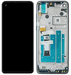 Дисплей Motorola One Action (XT2013) з тачскріном і рамкою, оригінал, Blue