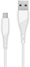 Кабель Walker C345 USB-A - micro USB 12w 2.4a 1м cable White - фото Кабель Walker C345 USB-A - micro USB 12w 2.4a 1м cable White