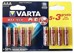 Батарейки Varta AAA / LR3 Longlife Max Power 5+3шт
