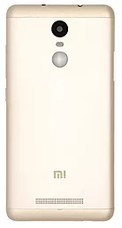 Задня кришка корпусу Xiaomi Redmi Note 3 MediaTek со стеклом камеры Gold