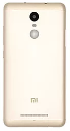 Задня кришка корпусу Xiaomi Redmi Note 3 MediaTek зі склом камери Gold - фото Задня кришка корпусу Xiaomi Redmi Note 3 MediaTek зі склом камери Gold