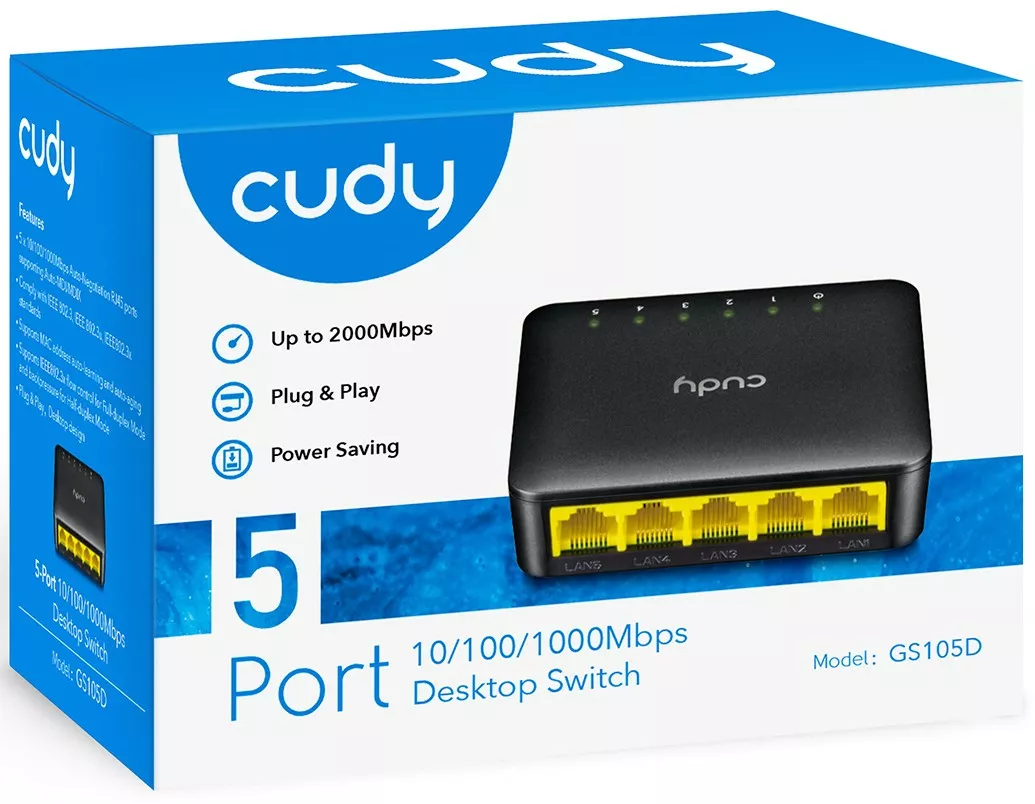 Коммутатор (світч) Cudy GS105D - фото 3