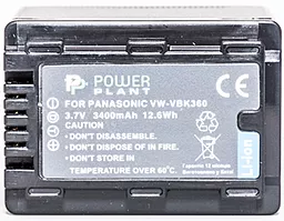 Аккумулятор для видеокамеры Panasonic VW-VBK360 (3400 mAh) DV00DV1293 PowerPlant - миниатюра 2