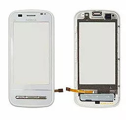 Сенсор (тачскрін) Nokia C6-00 with frame (original) White
