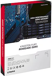 Оперативна пам'ять Kingston Fury 32 GB (2x16GB) DDR5 6800 MHz Renegade Silver/Black (KF568C36RSK2-32) - мініатюра 6