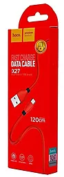 Кабель Hoco X27 Excellent USB-A - micro USB 12w 2.4a 1м cable Red - мініатюра 5 Кабель Hoco X27 Excellent USB-A - micro USB 12w 2.4a 1м cable Red - мініатюра 5