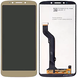 Дисплей Motorola Moto E5 Play Go (XT1921) с тачскрином, Gold