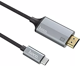 Видеокабель Hoco UA13 4K HDMI - USB Type-C 1.8м Black - миниатюра 2