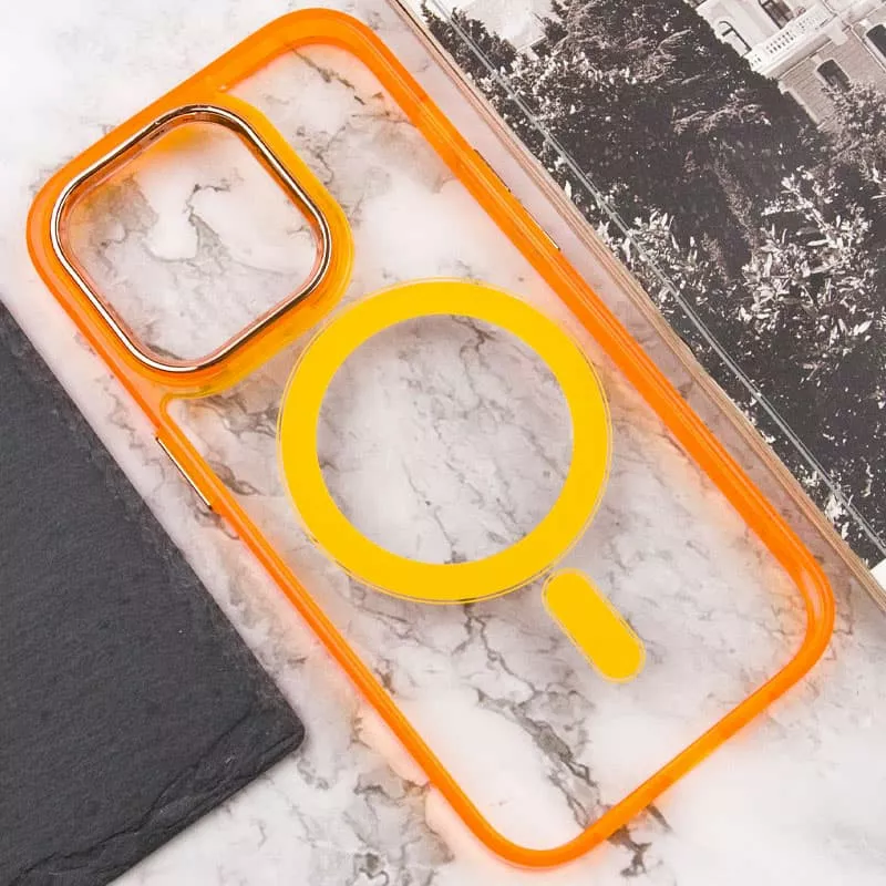 Чехол Epik Iris with MagSafe для Apple iPhone 14 Pro Orange - фото 5